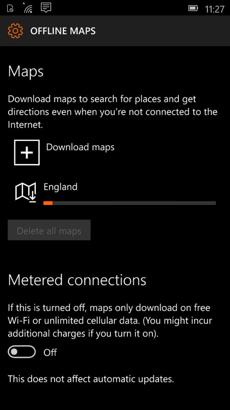 Screenshot, Windows 10 Mobile Insiders Preview feature