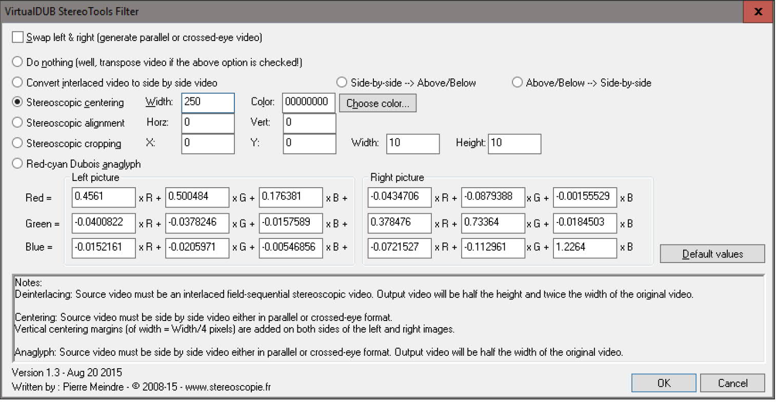 convert 3d side by side