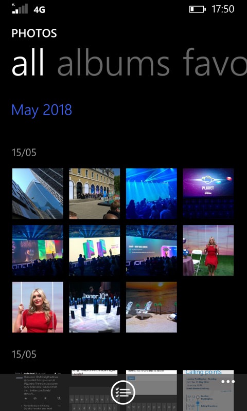 Screenshot, Windows Phone 8.1 in 2018