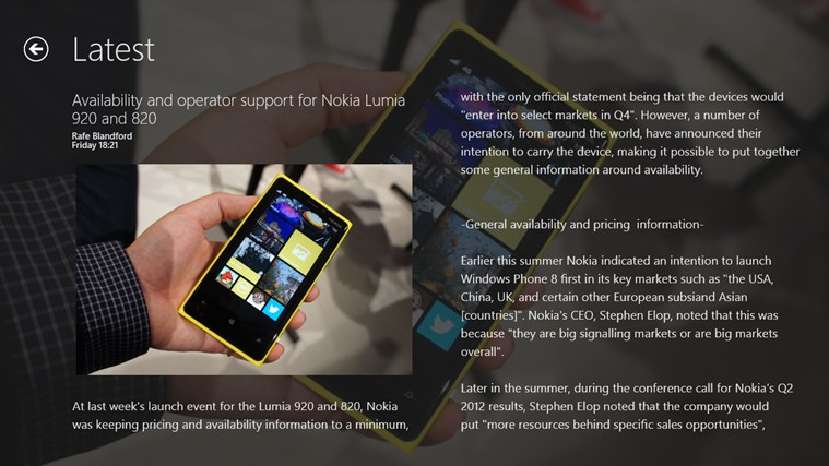 All About Windows Phone Windows 8 App