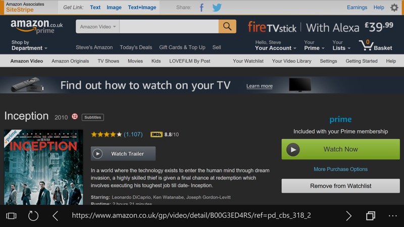 download prime video to pc windows 10