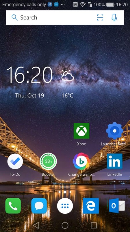 Screenshot, MS Launcher