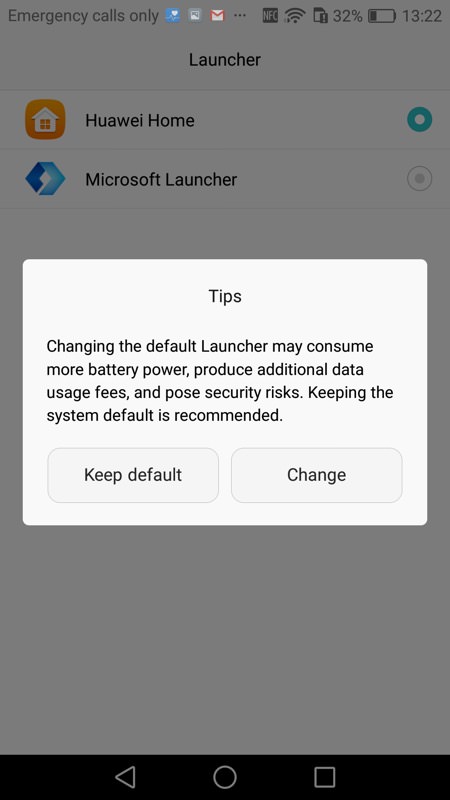 Screenshot, MS Launcher