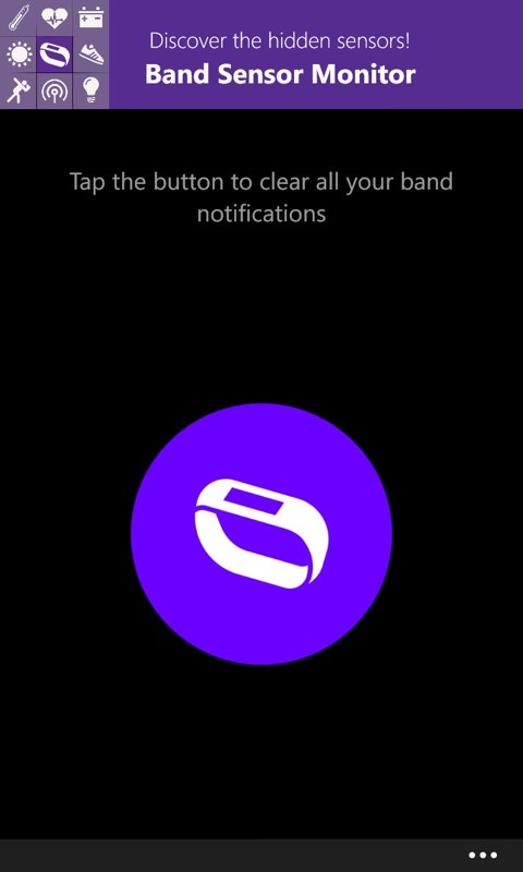 Screenshot, Microsoft Band apps