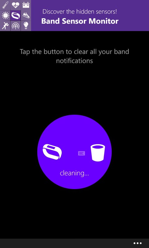 Screenshot, Microsoft Band apps