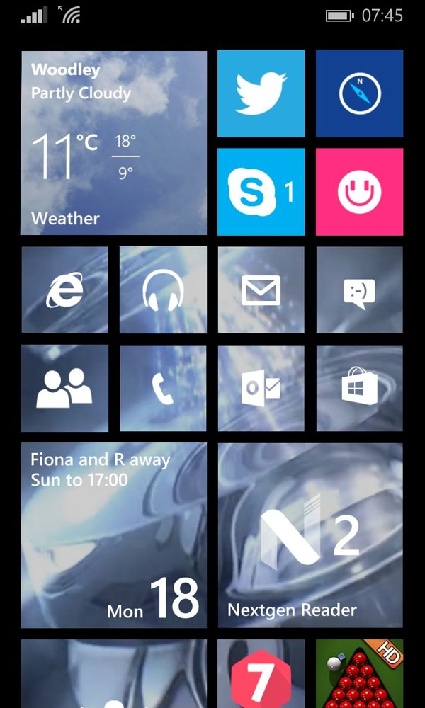 Screenshot, Bing/Microsoft app suite