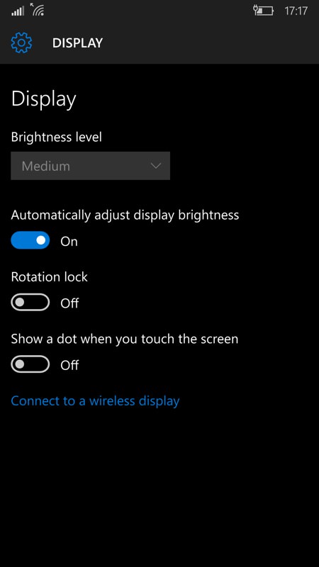 Screenshot, Windows 10 Mobile Build 10536