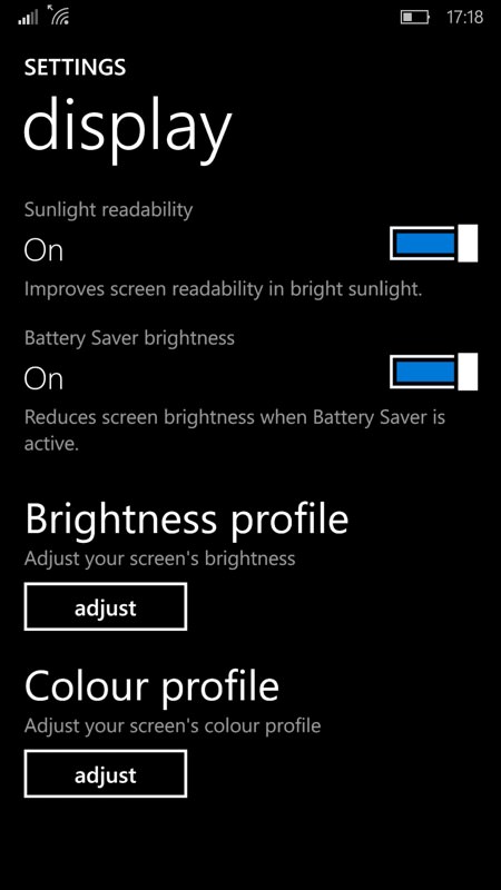 Screenshot, Windows 10 Mobile Build 10536