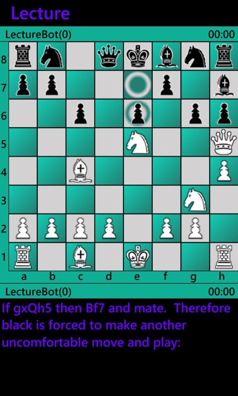 Chess, chess, chess playing against your Windows Phone