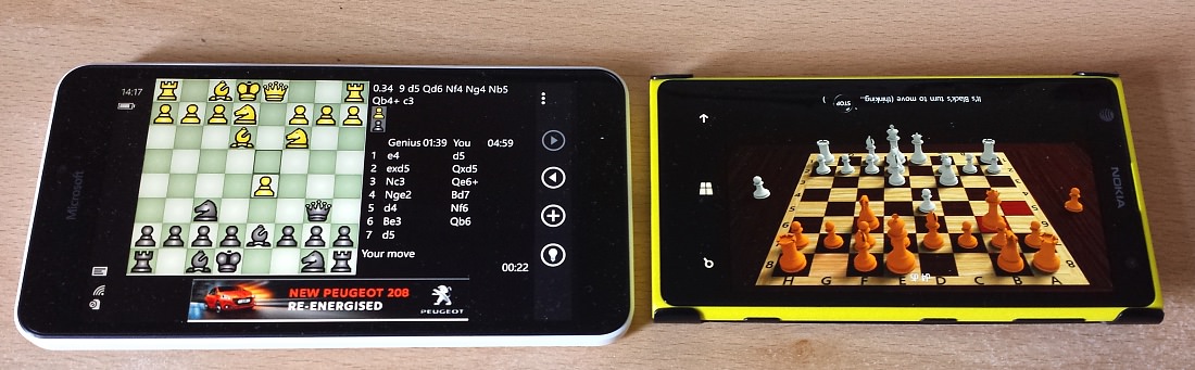 Chess, chess, chess playing against your Windows Phone