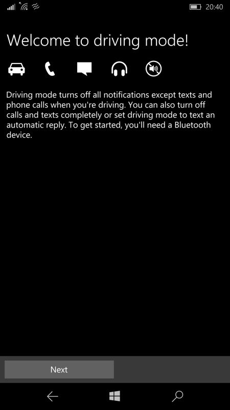 Screenshot, Cortana when driving