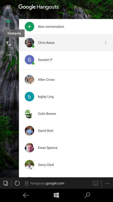 google hangouts download windows 10