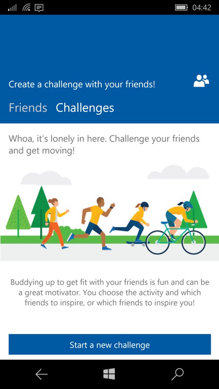 Screenshot, Microsoft Health