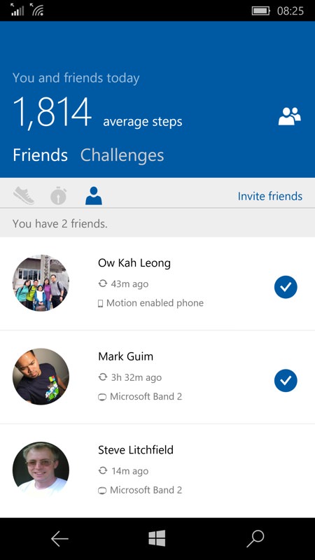 Screenshot, Microsoft Health