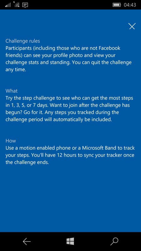 Screenshot, Microsoft Health