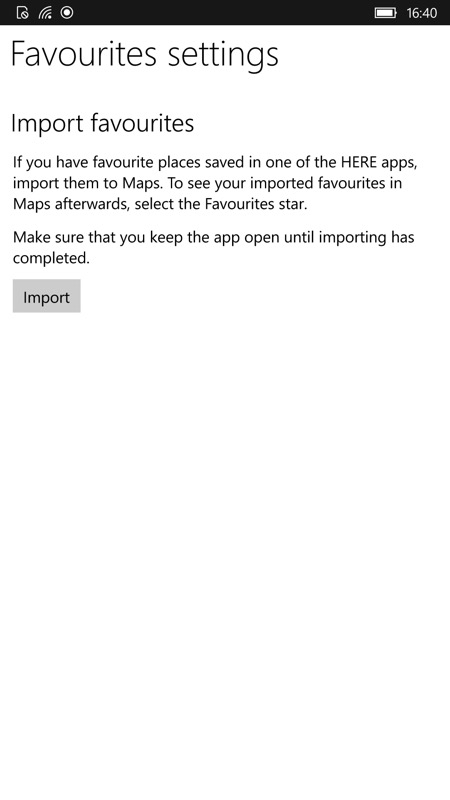 Screenshot, HERE Maps to Windows 10 Maps tutorial