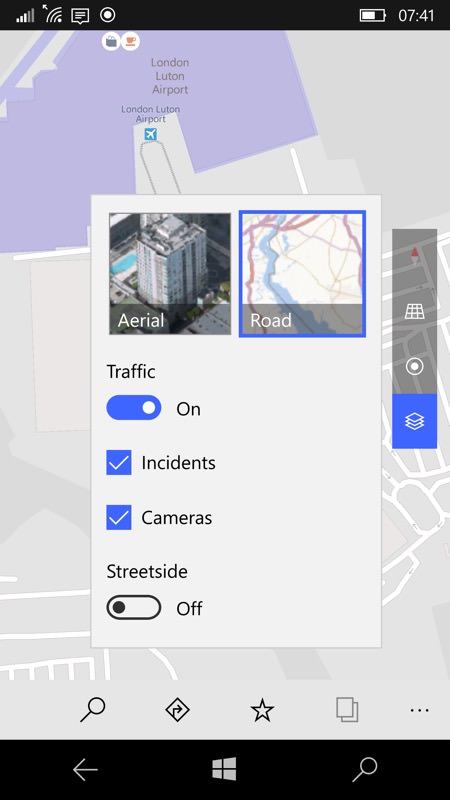 Screenshot, Windows 10 Maps and traffic