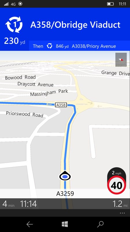 Screenshot, Windows 10 Maps and traffic