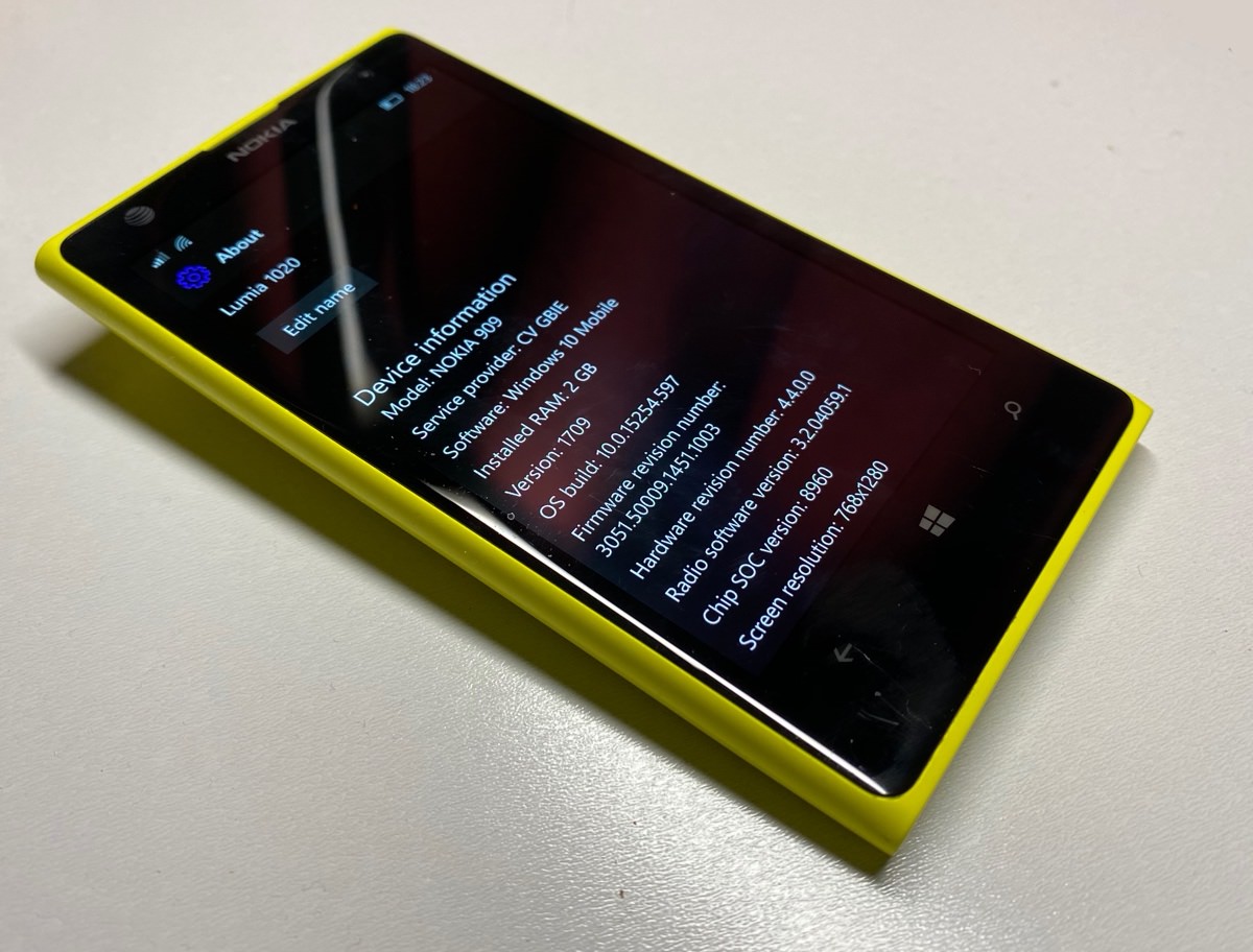 The Lumia 1020 920 And Continuing Store Access In 2020 Via W10m