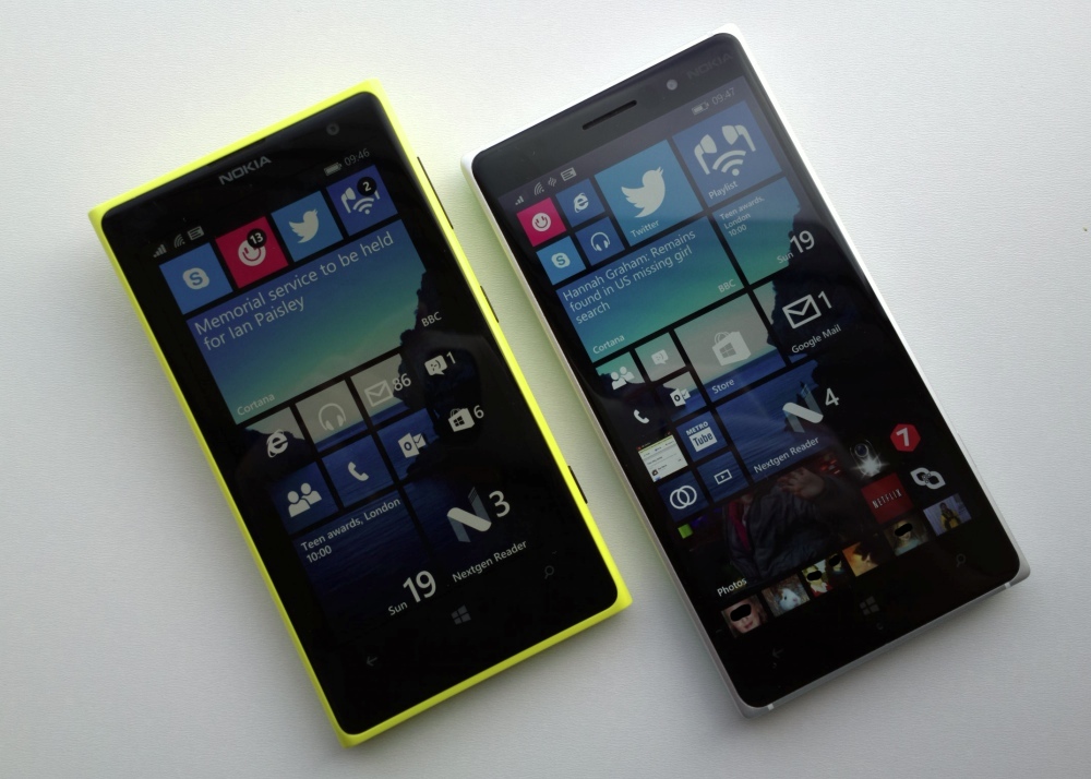 Lumia 1020 and 830