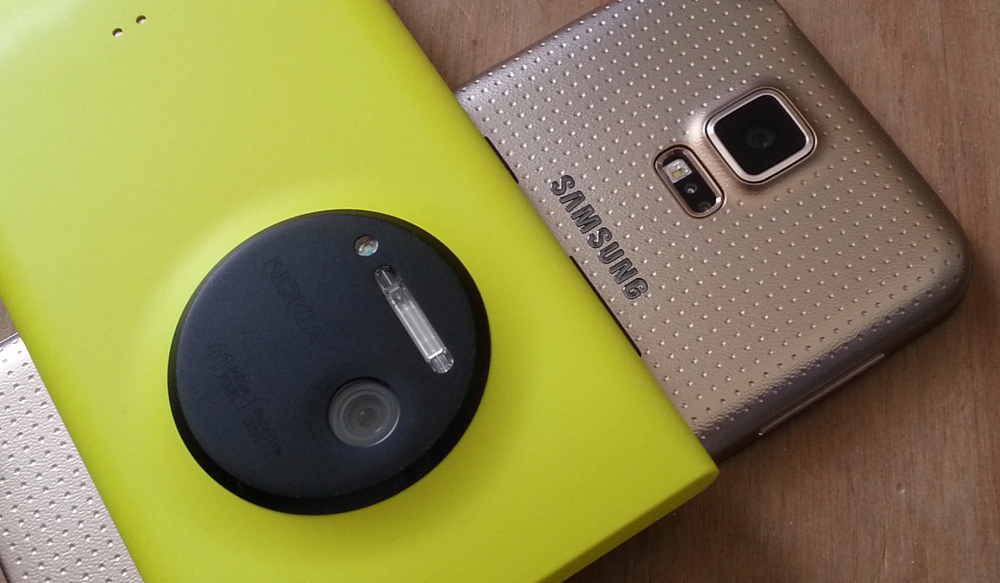 Lumia 1020 and Galaxy S5