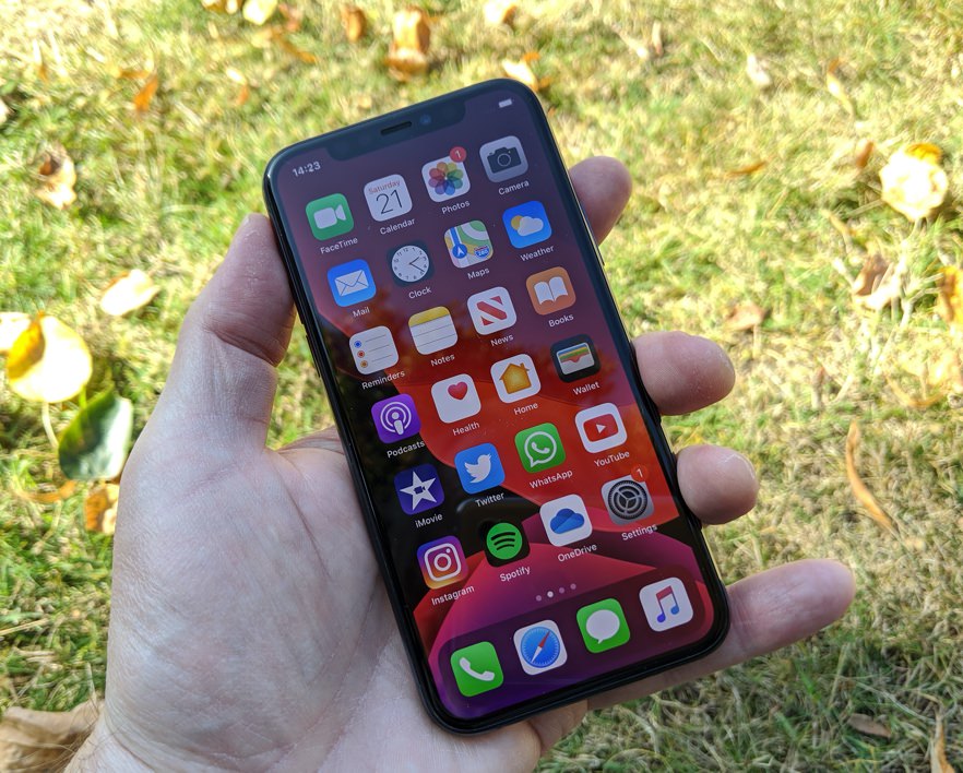 iPhone 11 Pro in hand