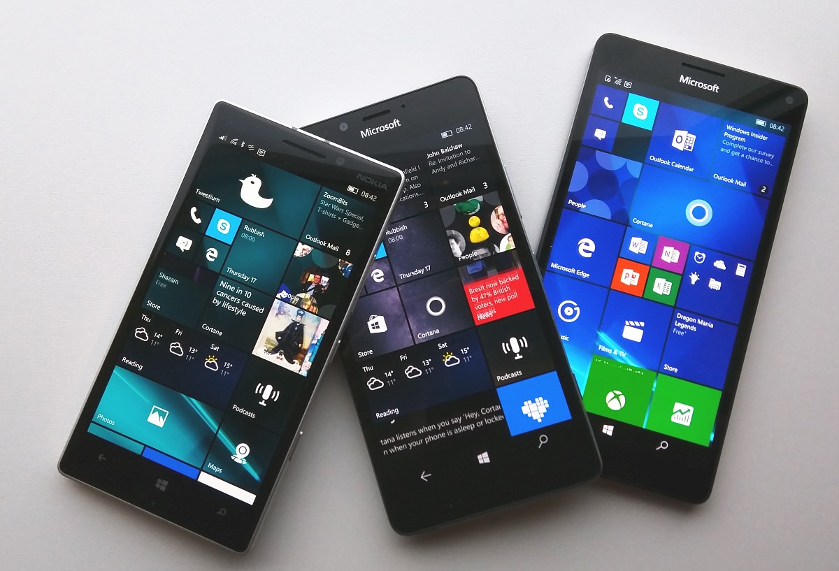 Lumia 930, 950 and 950 XL