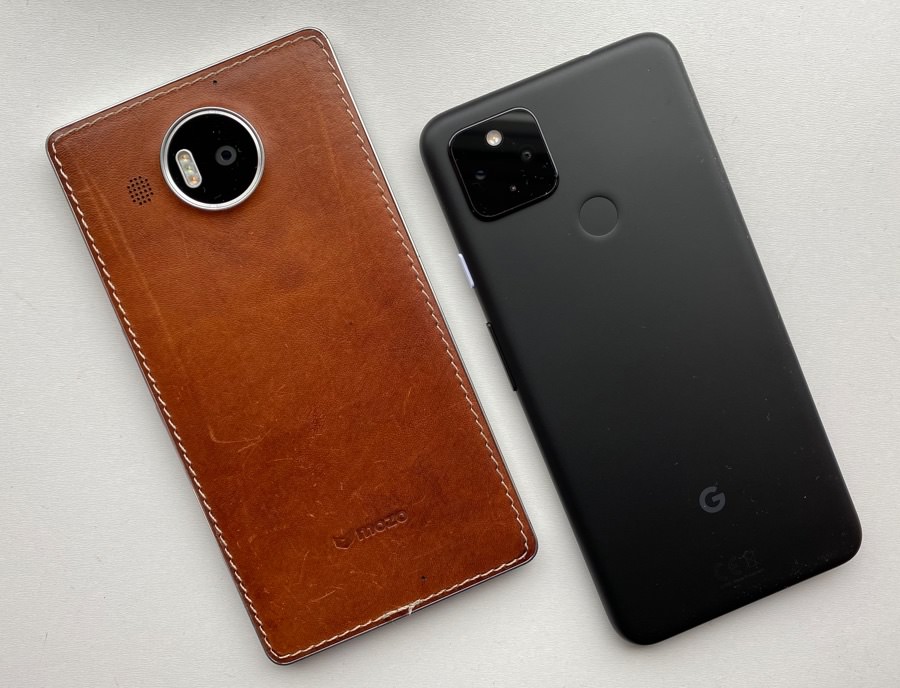 Pixel 4a 5G and Lumia 950 XL