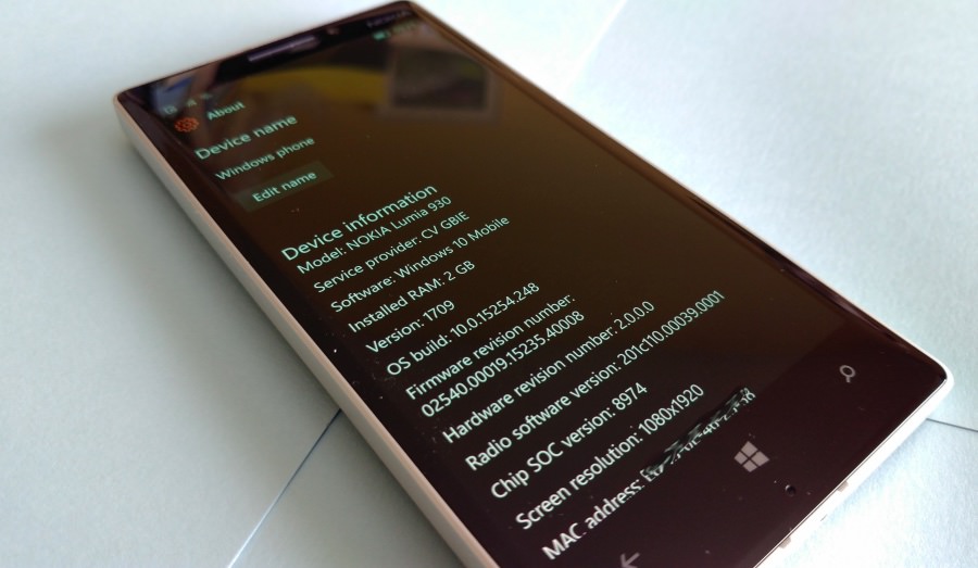 nokia lumia 930 windows 10