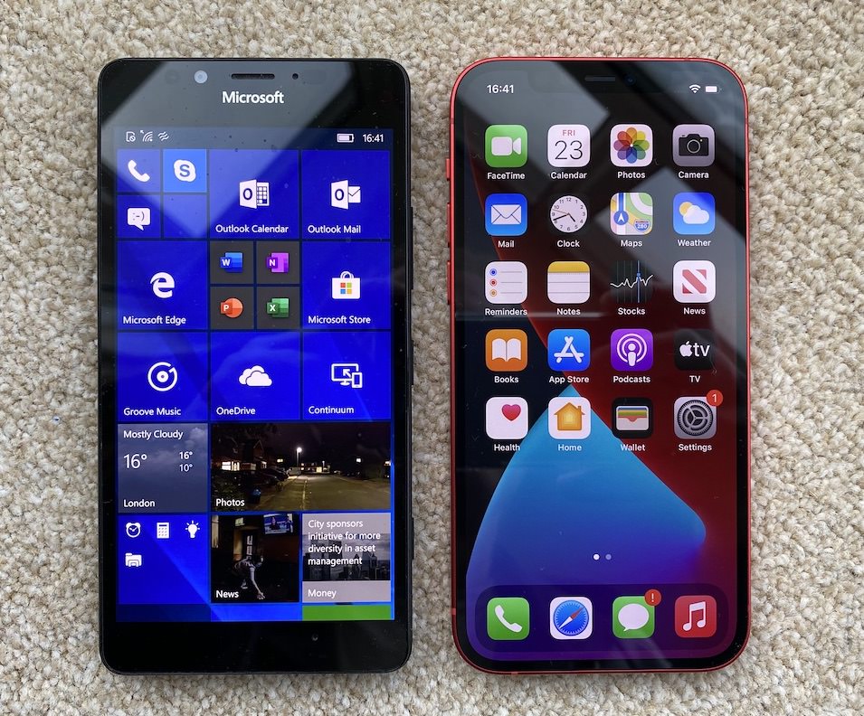 Lumia 950 and iPhone 12