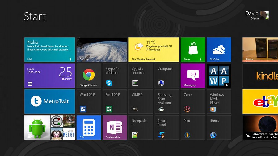 Windows 8 Start Screen