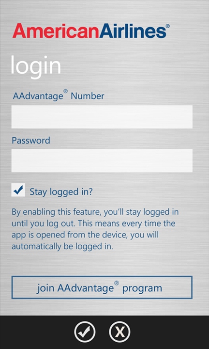 American Airlines app