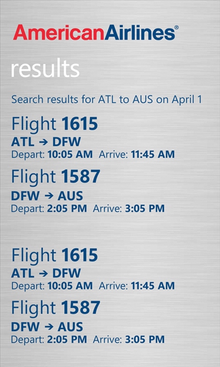 American Airlines app