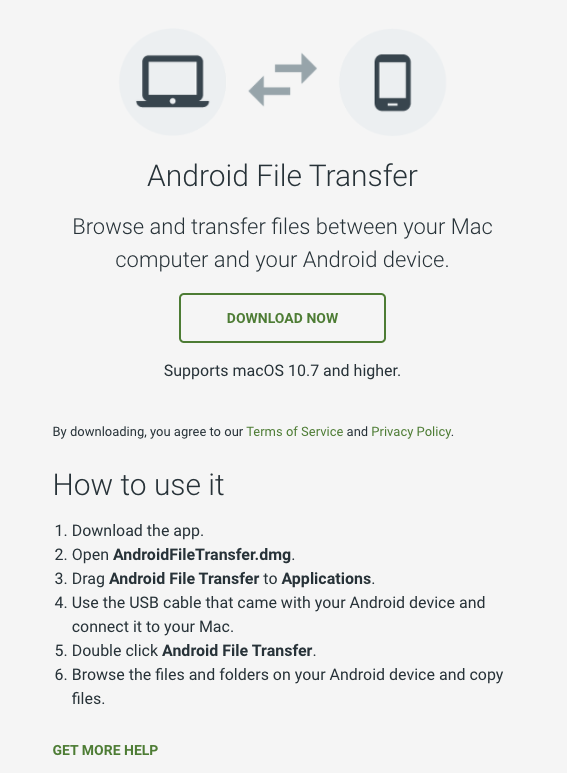 android file transfer for windows 10