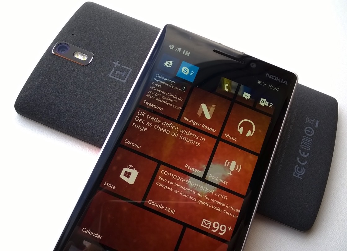 OnePlus One and Lumia 930