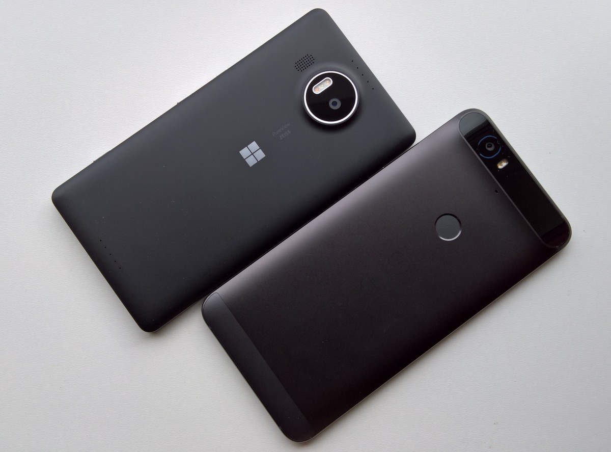 Lumia 950 XL and Google Nexus 6P