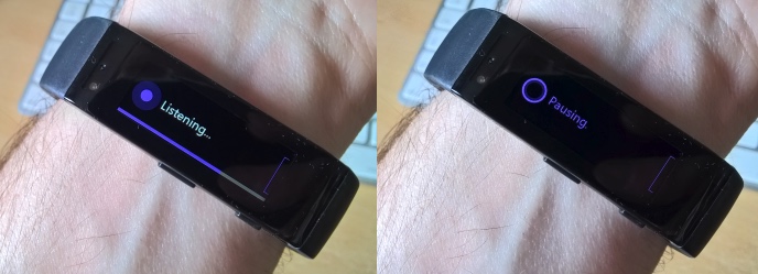 Cortana music control via the Band