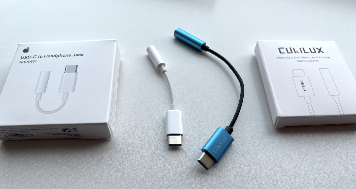 Apple and Cubilux DACs/dongles