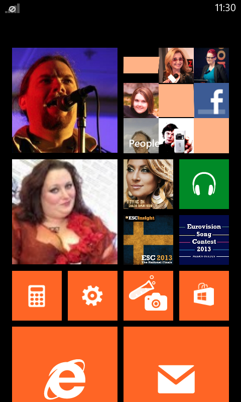 windows phone live tiles