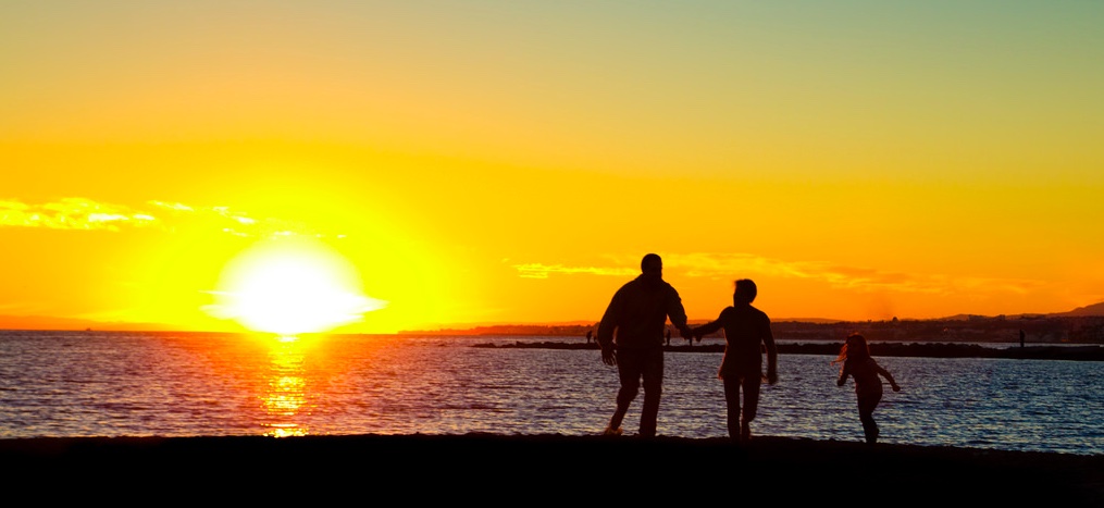 Family sunset