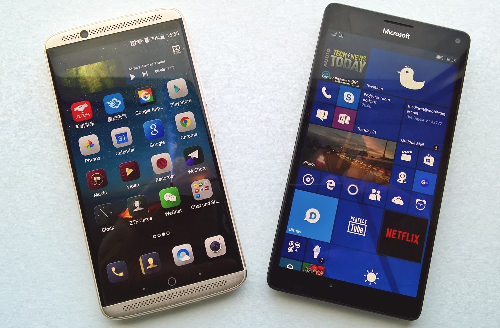 Axon 7 and Lumia 950 XL