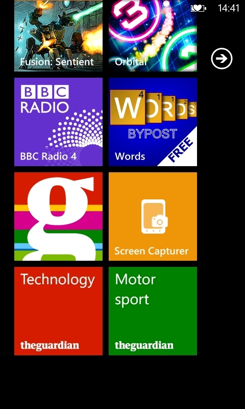 The Guardian on Windows Phone