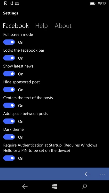 Screenshot, Facebook client