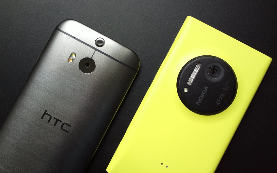 HTC One (M8) and Lumia 1020