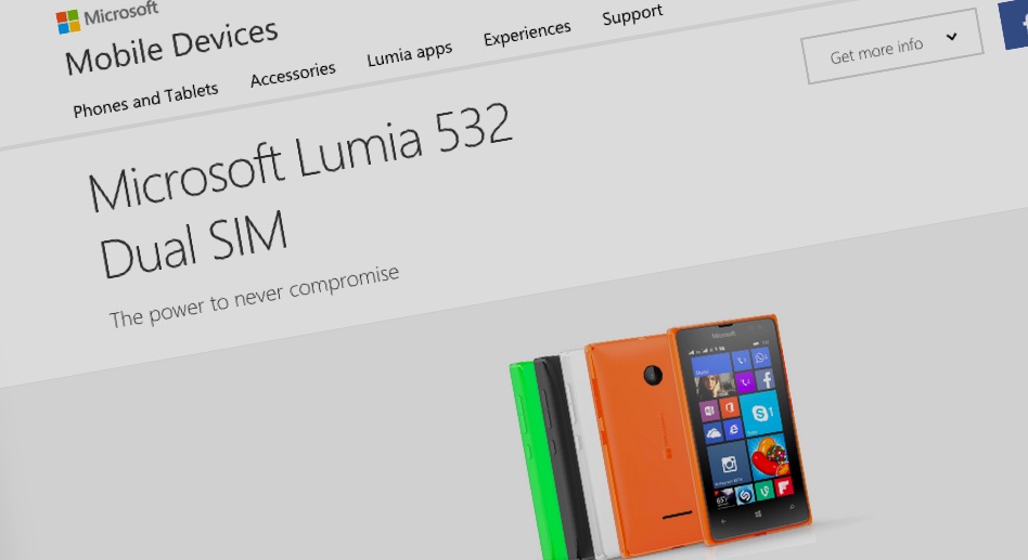 Lumia 532 Never Compromise