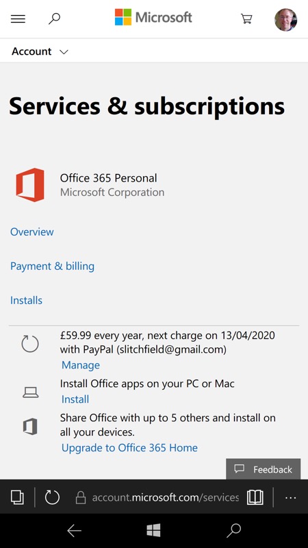 how do i renew my microsoft office 365 subscription