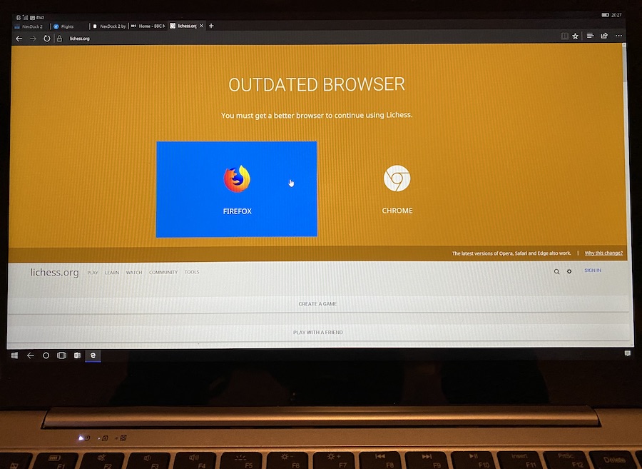 Outdated browser