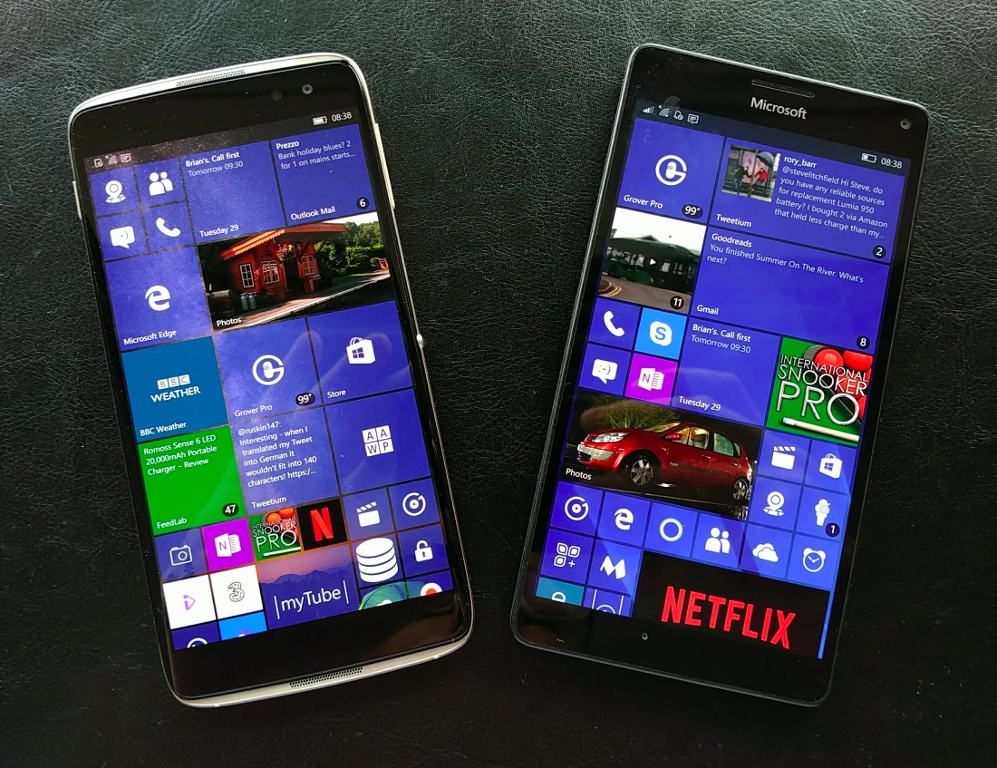 IDOL 4 Pro and Lumia 950 XL