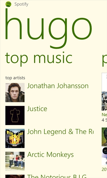 Spotify on Windows Phone