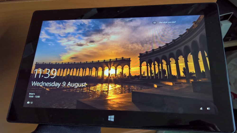 Bing Spotlight image of the day on a Surface device